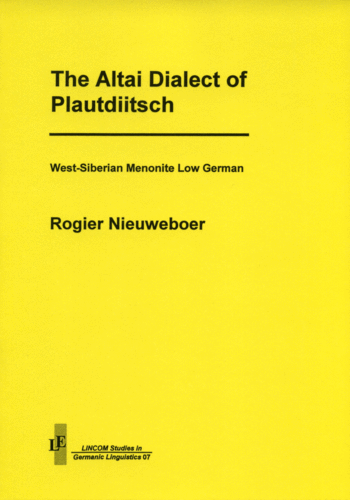 LSGL 07: The Altai Dialect of Plautdiitsch