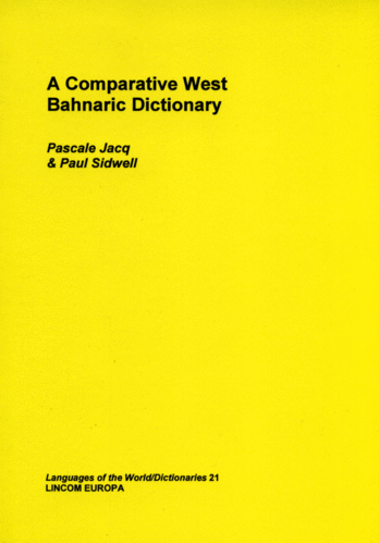 LW/D 21: Comparative West Bahnaric Dictionary