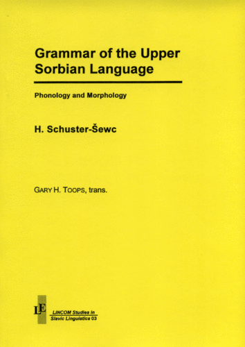 LSSlaL 03: Grammar of the Upper Sorbian Language