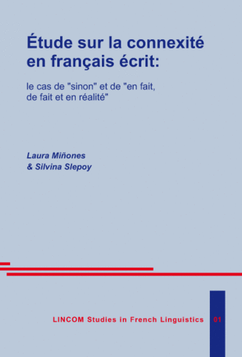 LSFL 01: Étude sur la connexité en français écrit