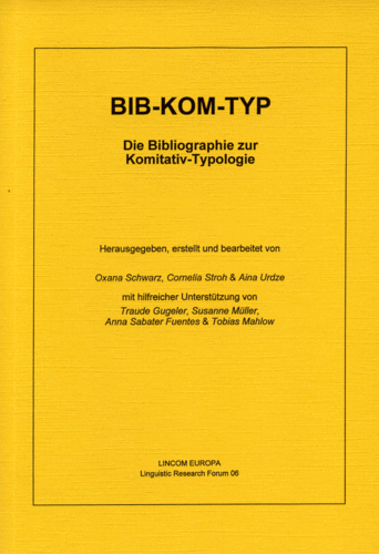 LRF 06: Die Bibliographie zur Komitativ-Typologie