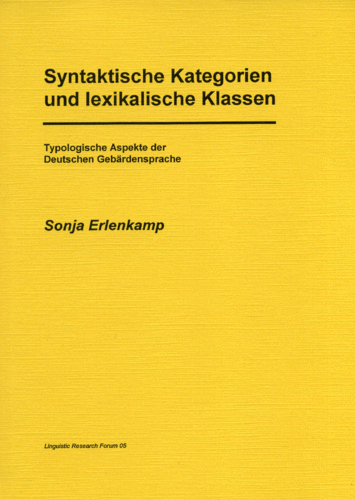 LRF 05: Syntaktische Kategorien und lexikalische Klassen